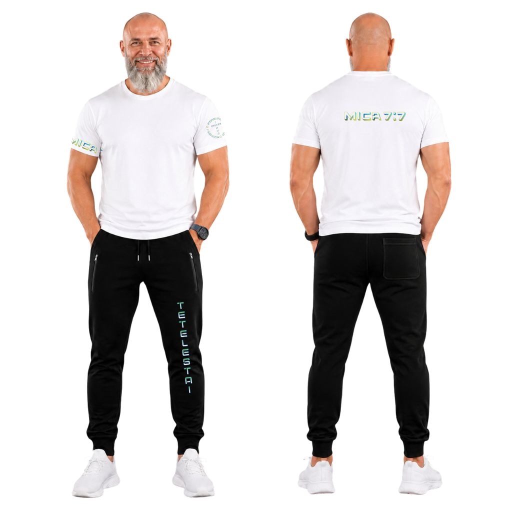 Jesus Frees | G64 Soft Style Men's White Cotton T-Shirt | Font 126 Neon | Micah 7:7