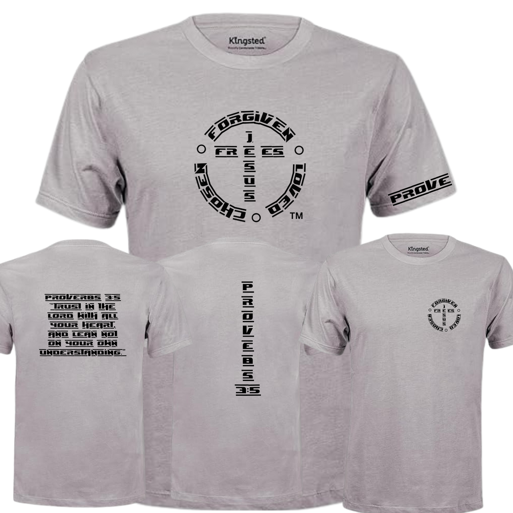 Jesus Frees - KD Men's Premium T-Shirt - Font 111 Black Proverb 3:5