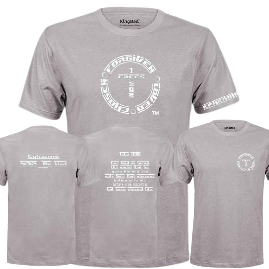 Jesus Frees - KD Men's Premium T-Shirt - Font 111 White