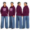 Jesus Frees™ Apparel | Women's Purple Scripture Hoodie | Camo Font 49 White