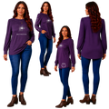 Jesus Frees | XD Long Sleeve Trendy Pleated Regular Fit Dress Tunics | Font 303 Star of Bethlehem | Christmas