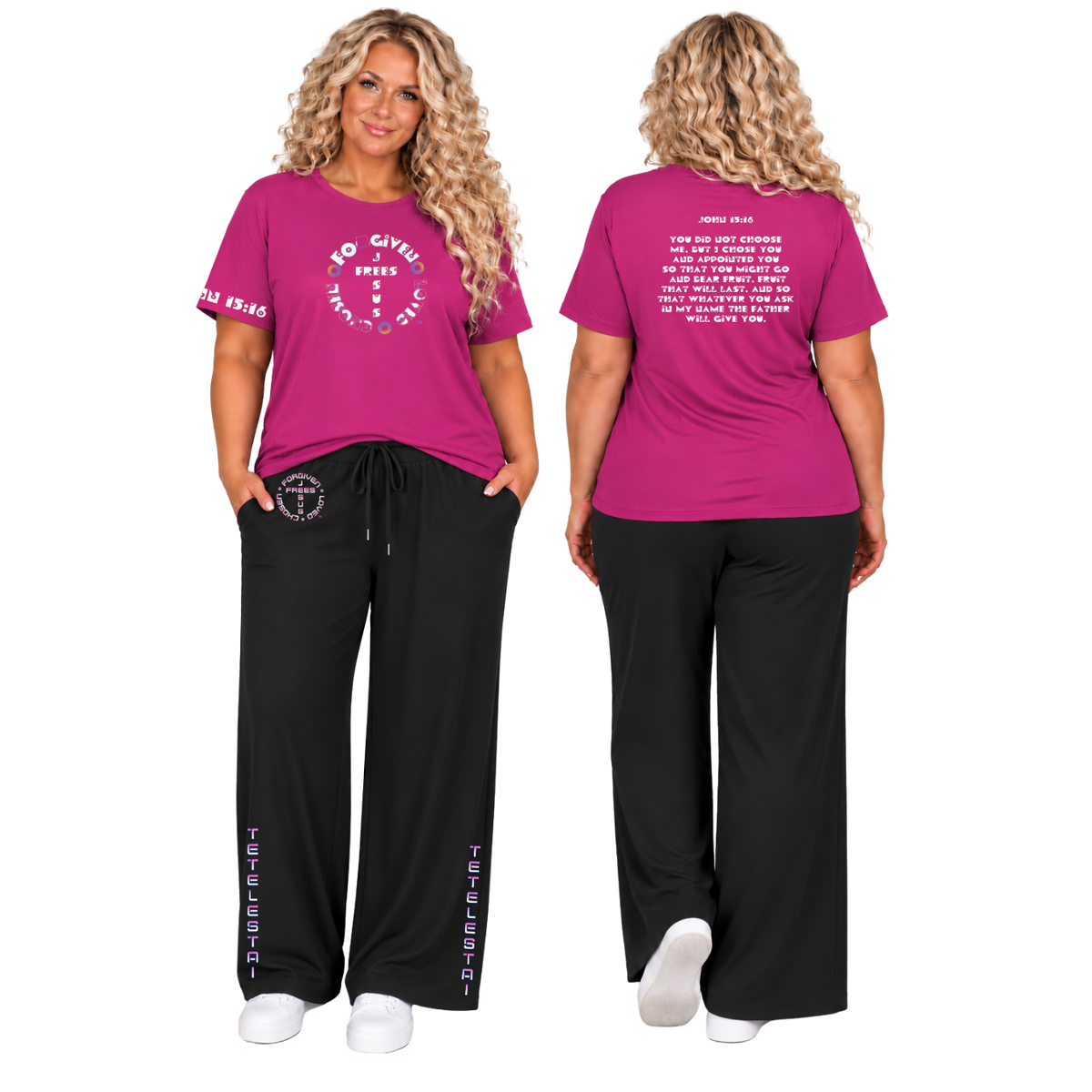 Jesus Frees™ Apparel | Women's Plus Size Scripture Shirt | MK