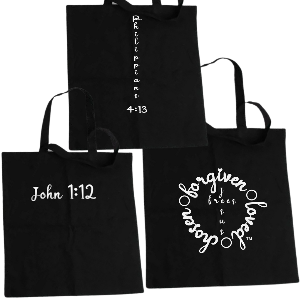 Jesus Frees  - "Tote the Truth" - Font 223 White