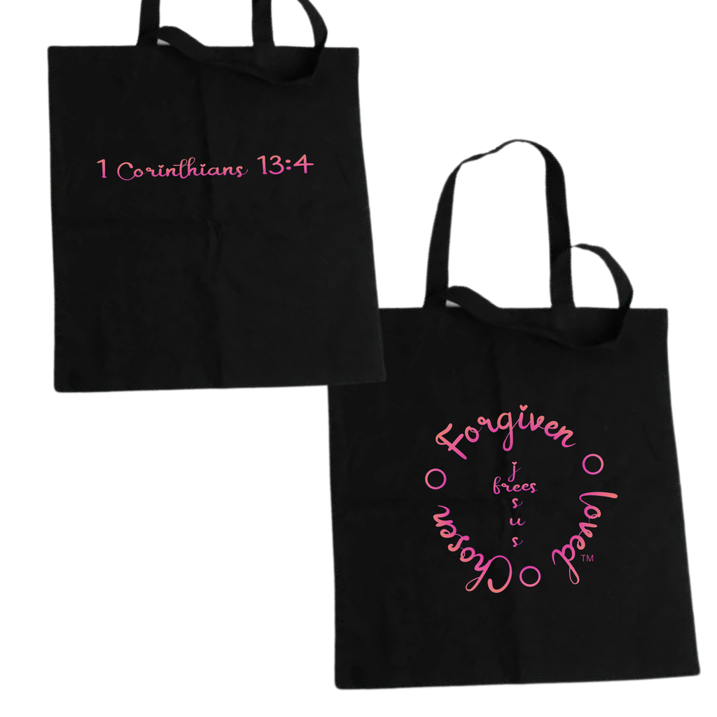 Jesus Frees - "Tote the Truth" - Font 223 Fuchsia