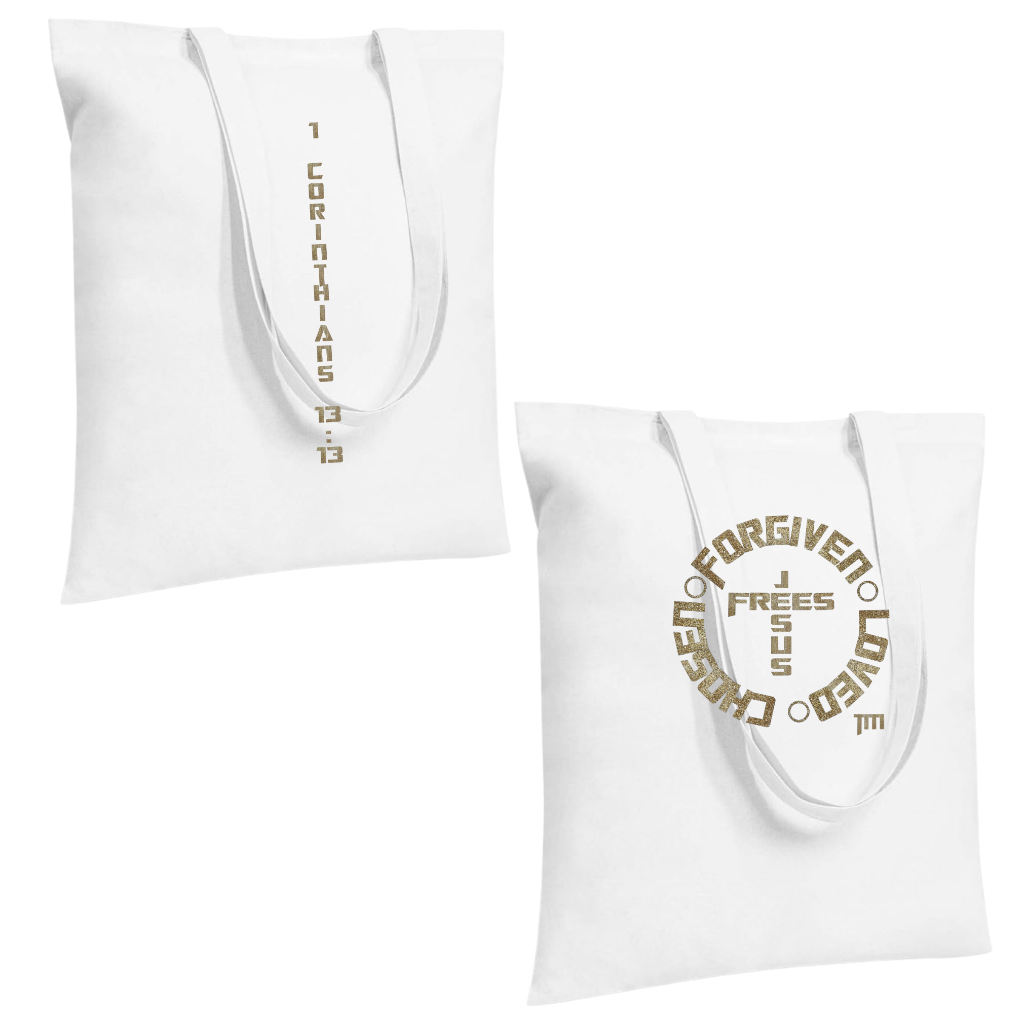 Jesus Frees - "Tote the Truth" - Font 153 Gold