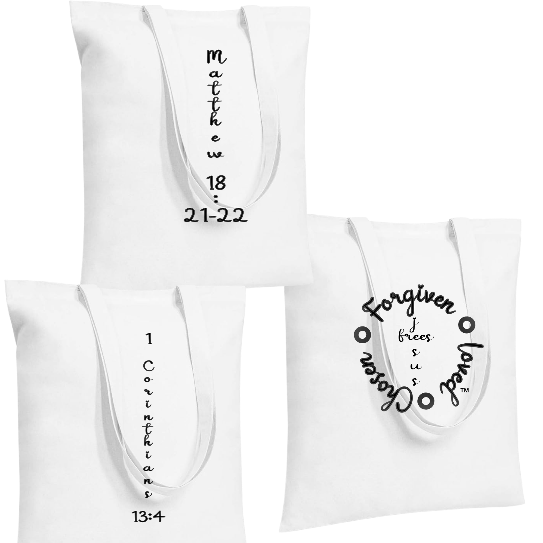 Jesus Frees - "Tote the Truth" - Font 223 Black