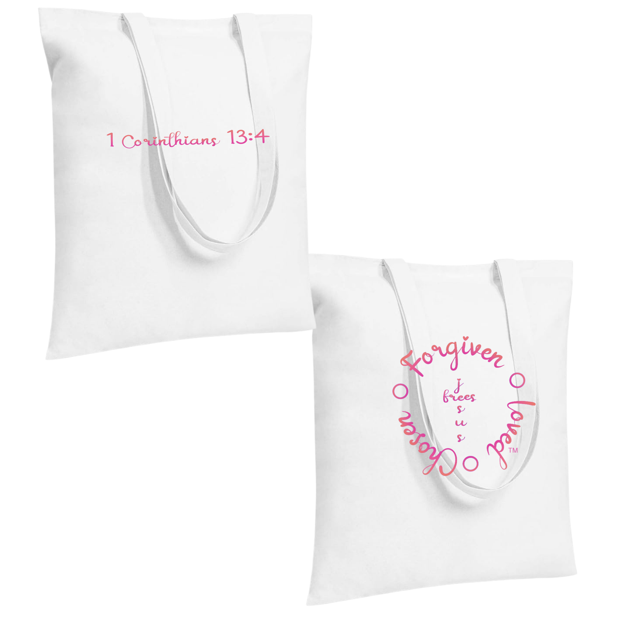 Jesus Frees - "Tote the Truth" - Font 223 Fuchsia