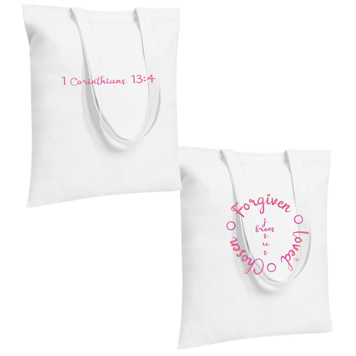Jesus Frees - "Tote the Truth" - Font 223 Fuchsia