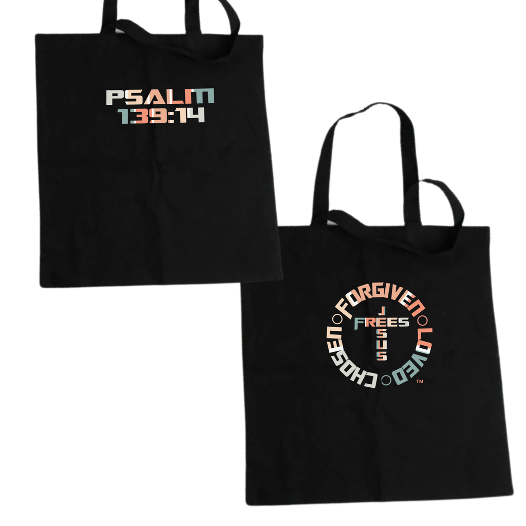 Jesus Frees - "Tote the Truth" - Font 153 Vertical Pastel