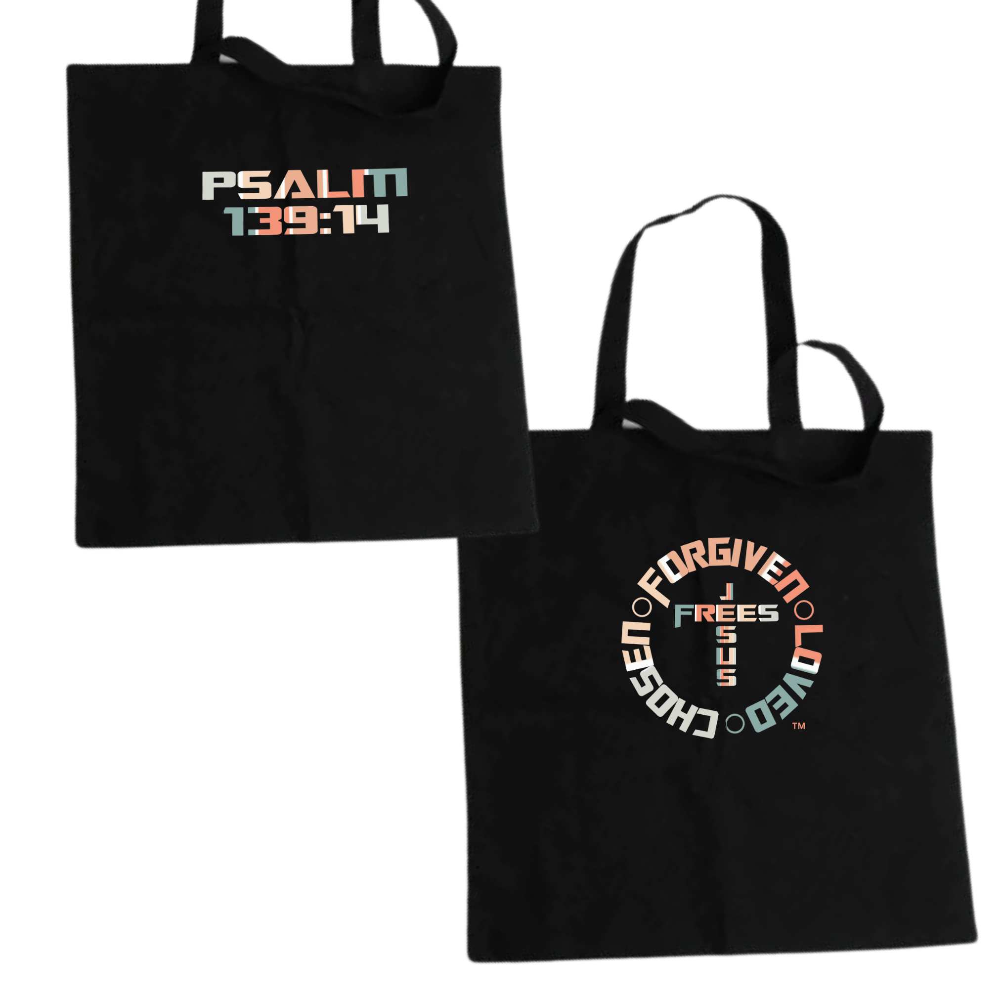 Jesus Frees - "Tote the Truth" - Font 153 Vertical Pastel