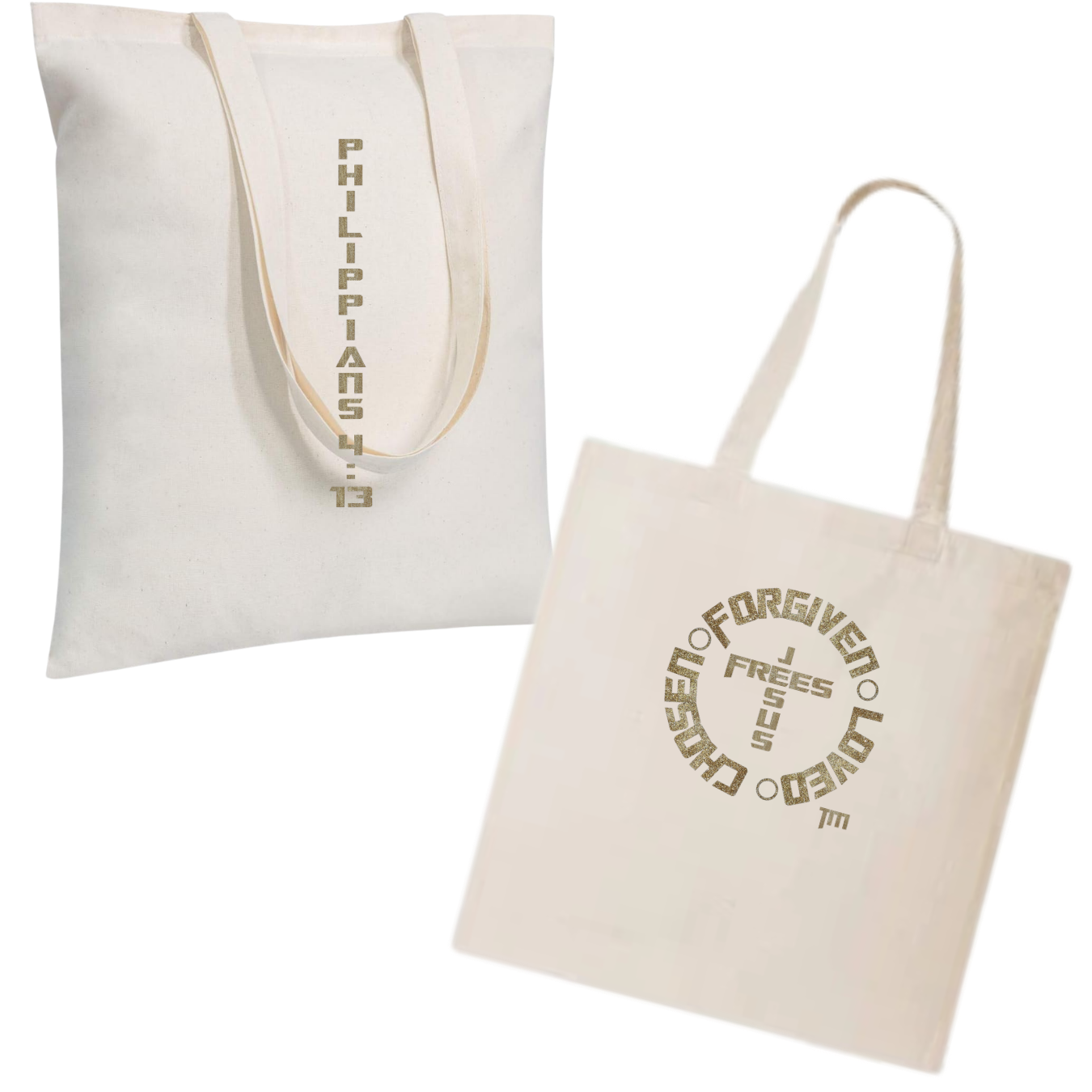 Jesus Frees - "Tote the Truth" - Font 153 Gold