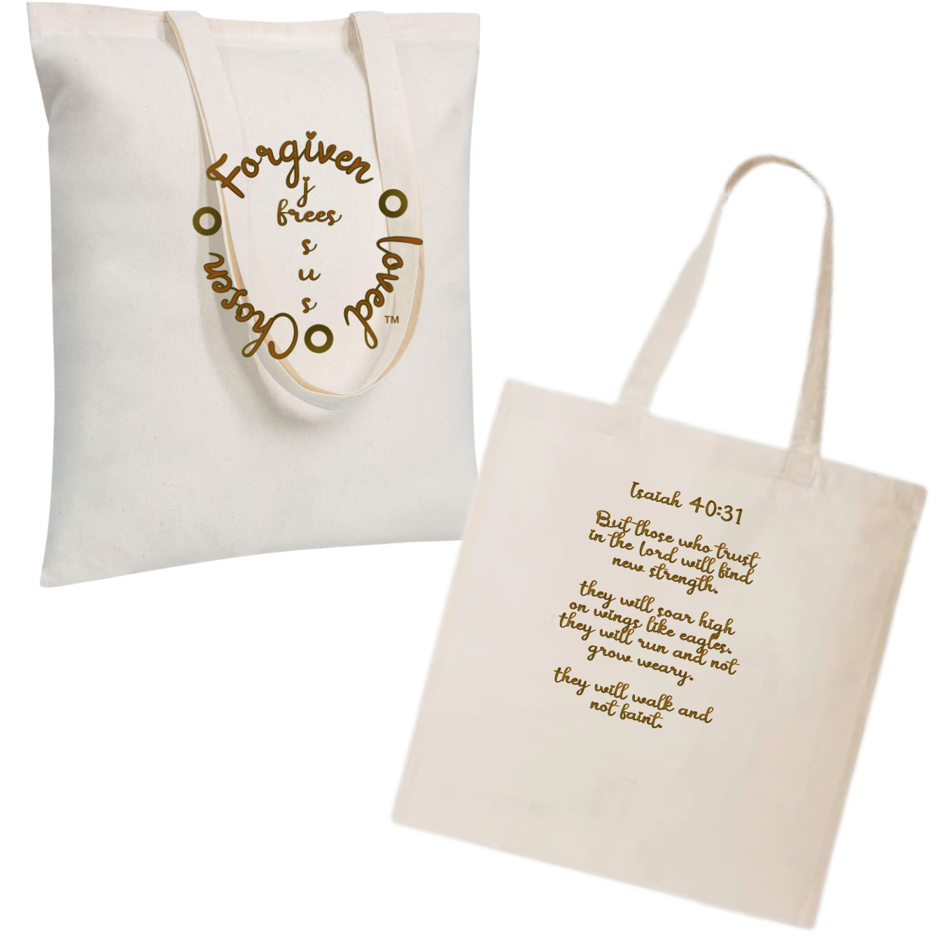 Jesus Frees - "Tote the Truth" - Font 223 Brown