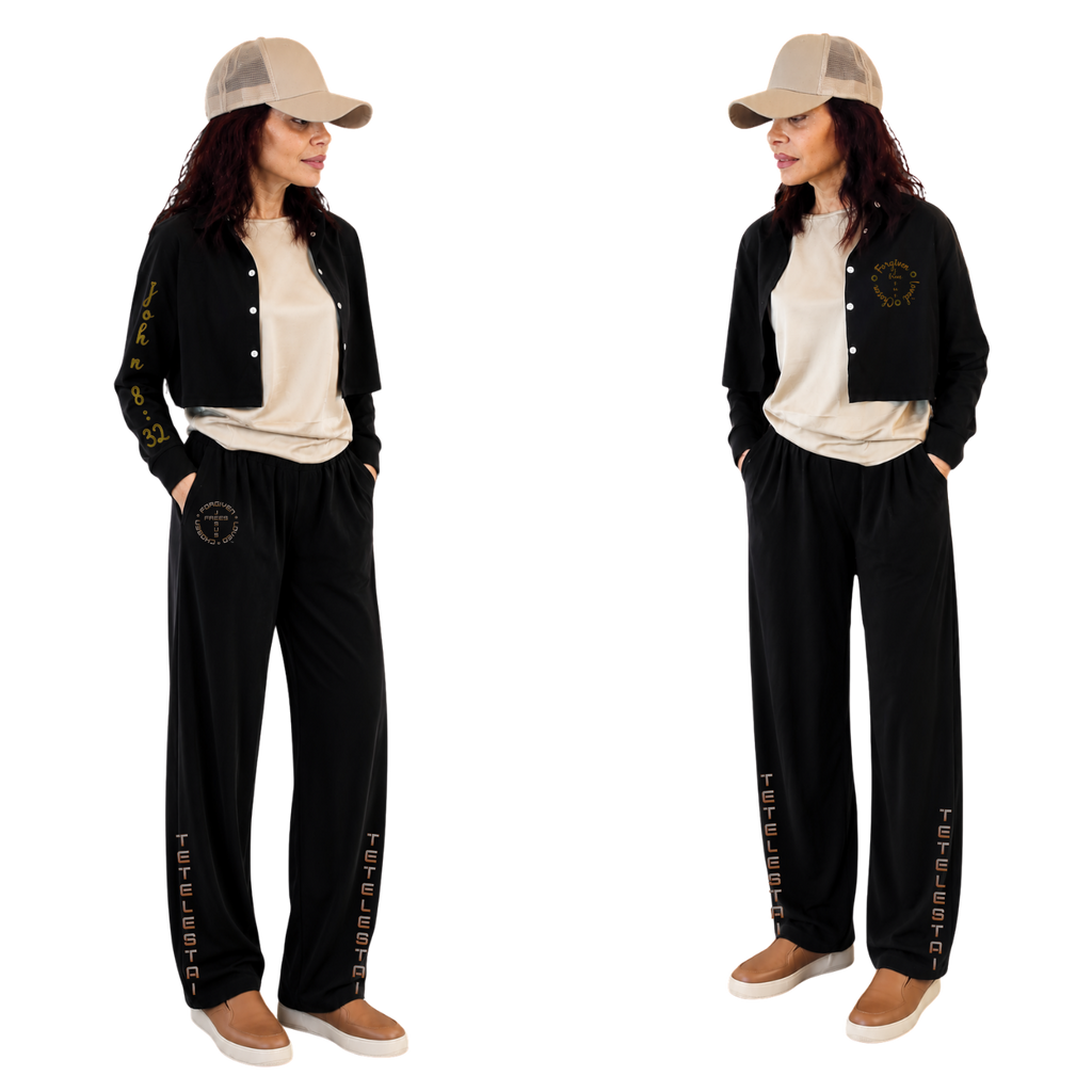 Jesus Frees | Cropped Lite Long Sleeve Black Summer Jacket | Font 223