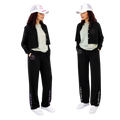 Jesus Frees | Cropped Lite Long Sleeve Summer Jacket | Font 126 Pink-Black