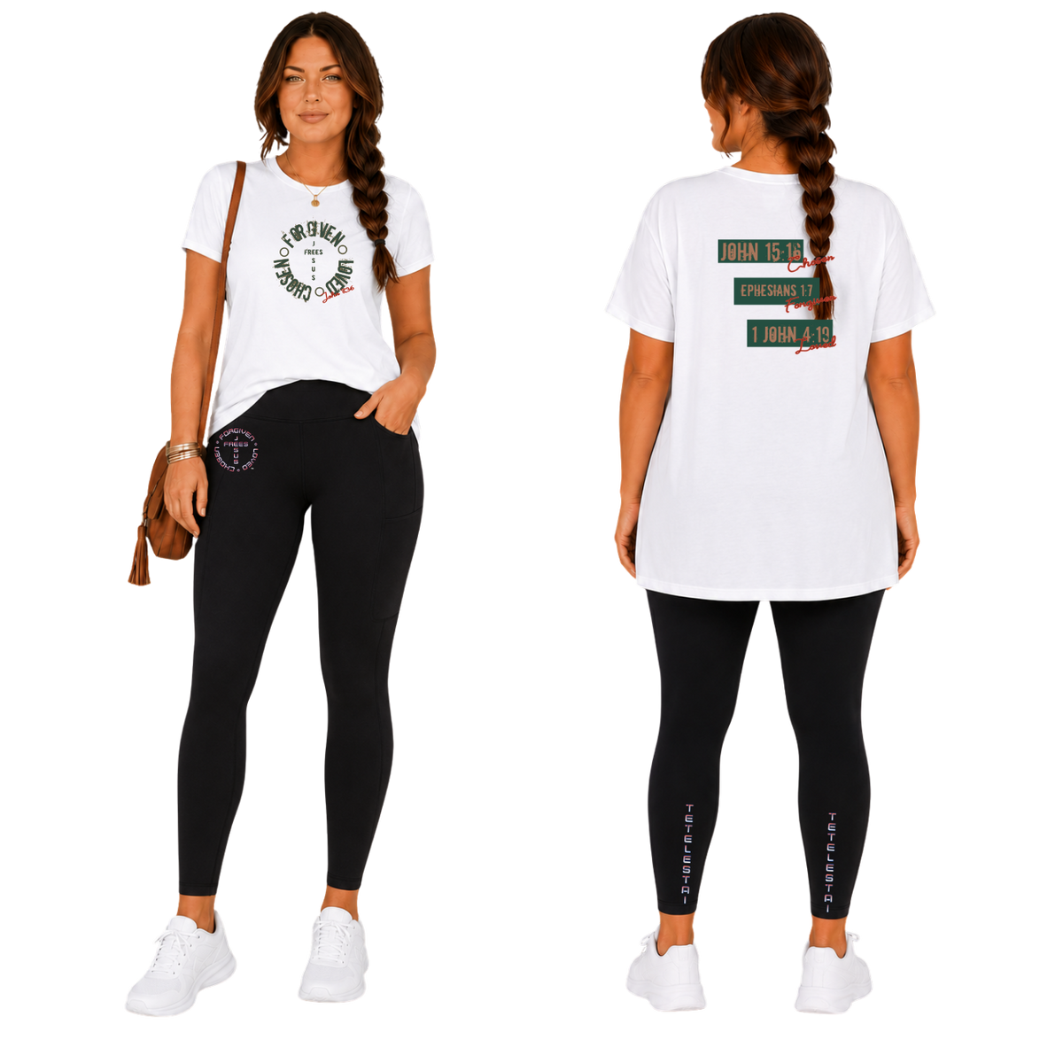 Jesus Frees™ Apparel | Women's 100% Cotton Scripture T-Shirt | G64