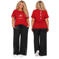 Jesus Frees™ Apparel | Women's Plus Size Christmas Scripture Shirt | Font 153 White |MK